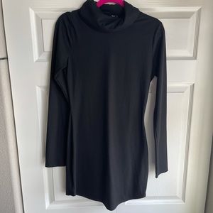 All Black Turtleneck Dress